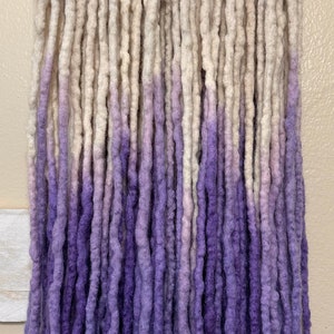 Blonde/Purple Wool Dreads