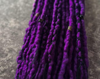 Value Partial Set: Royal Purple Wool Dreads