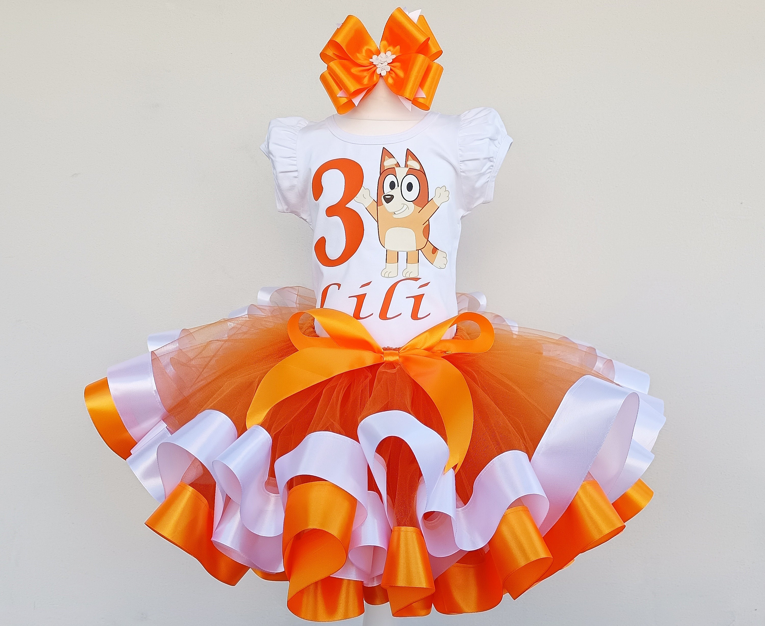 Blue Dog Tutu Set