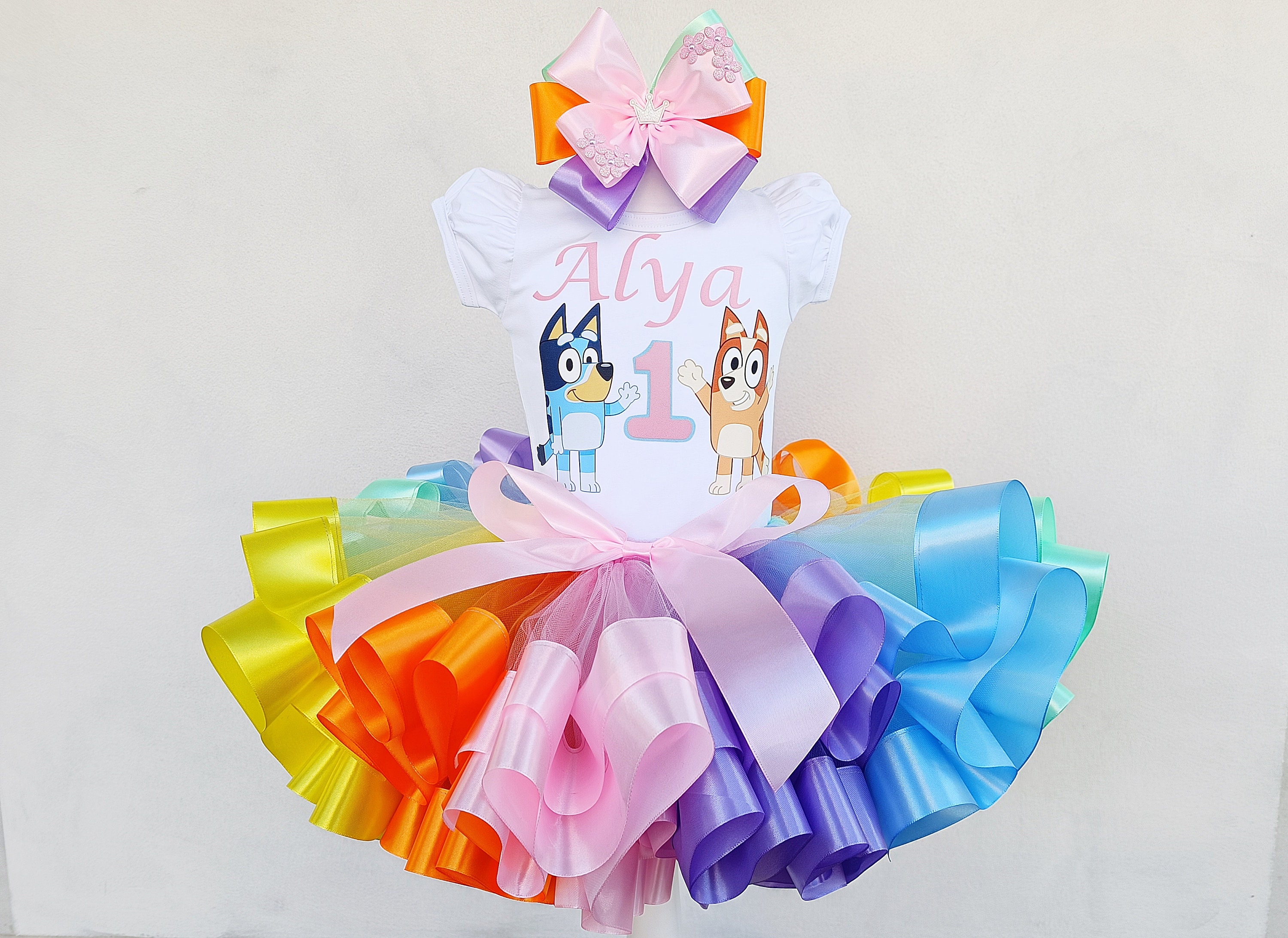 Blue Dog Tutu Set