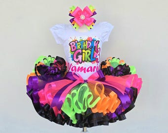 Rainbow Tutu Birthday Outfit: Custom Toddler Costume