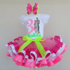 Zombies Birthday Girl Outfit Shirt or Onesie and Skirt Tutu, zombies birthday 3 Tutu outfit for baby girl.