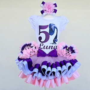 Inside Out 2 Ennui Birthday Tutu Outfit: Custom Emotions Baby Girl Costume