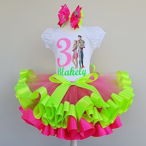 Zombies Birthday Girl Outfit Shirt or Onesie and Skirt Tutu, zombies birthday 3 Tutu outfit for baby girl.