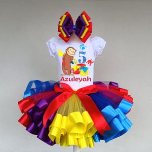 Curious George Birthday Tutu Outfit: Personalized Party Set