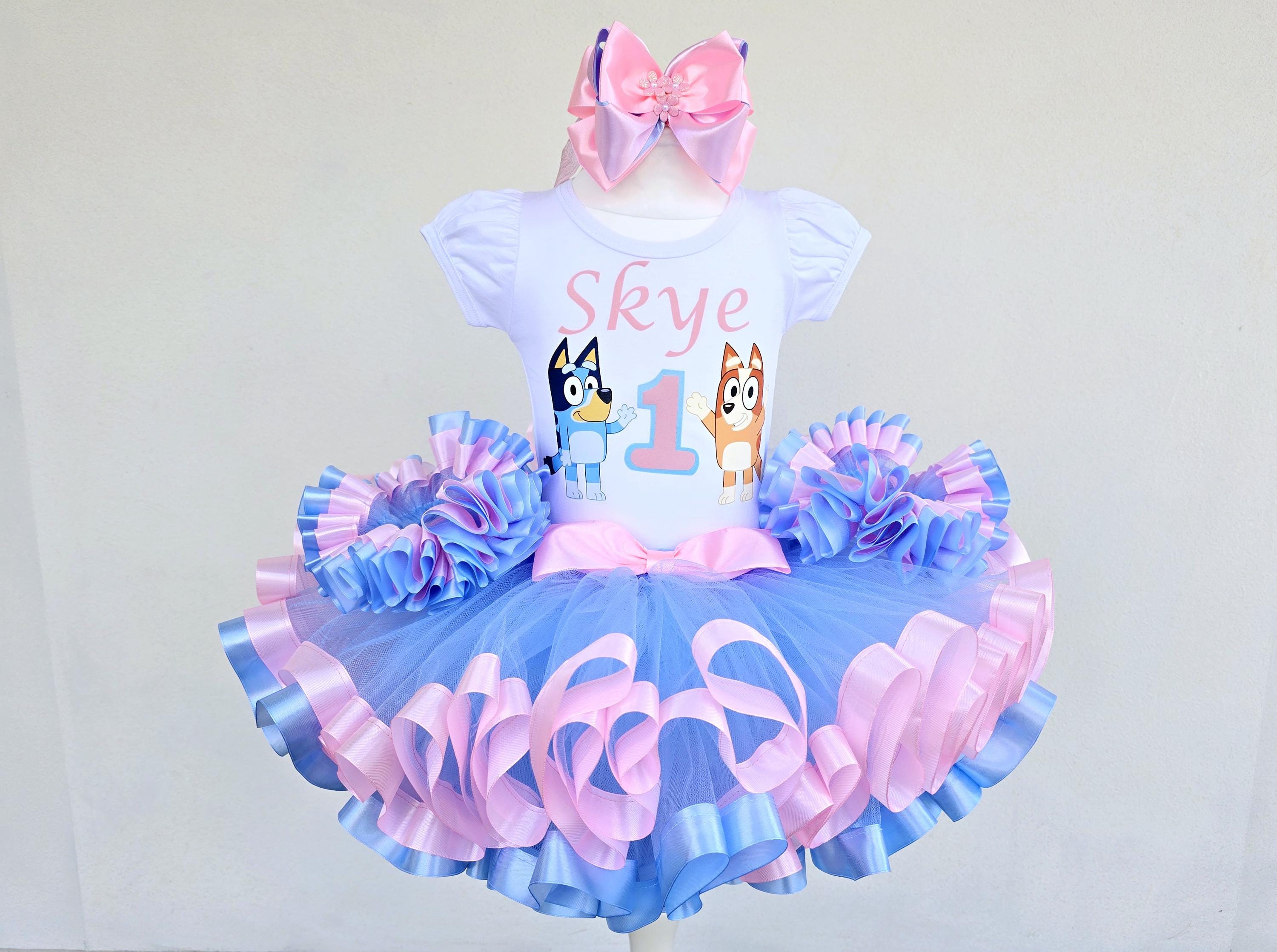 Blue Dog Tutu Set