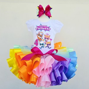 Super Kitties Birthday tutu outfit, Super Kitties party tutu set.