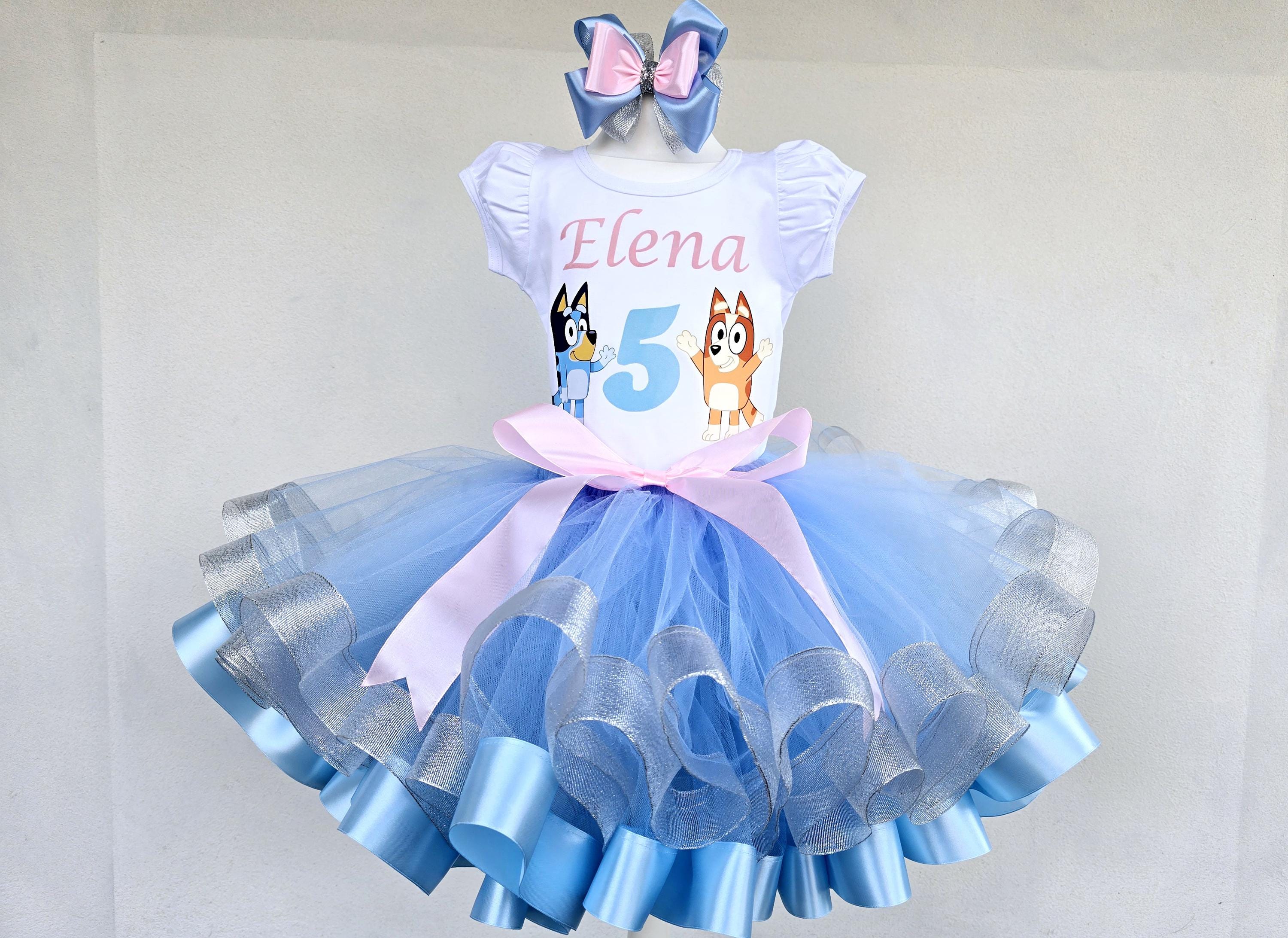 Blue Dog Tutu Set