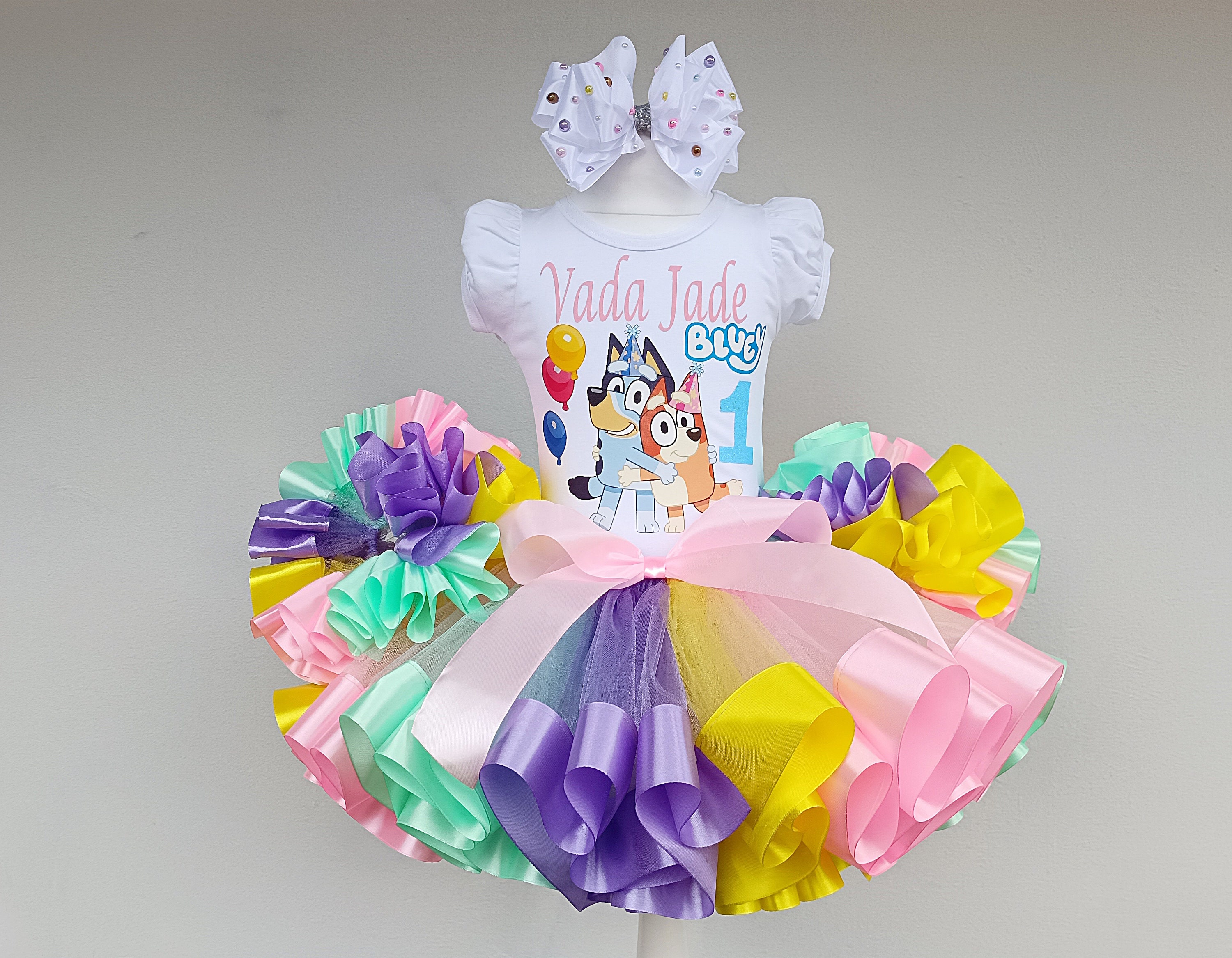 Blue Dog Tutu Set