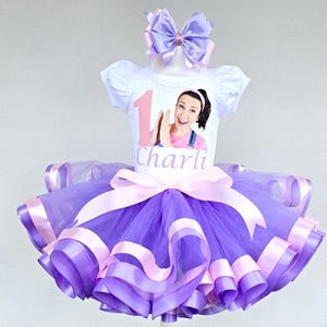 1st Birthday Tutu Outfit: Personalized Baby Girl Party Set