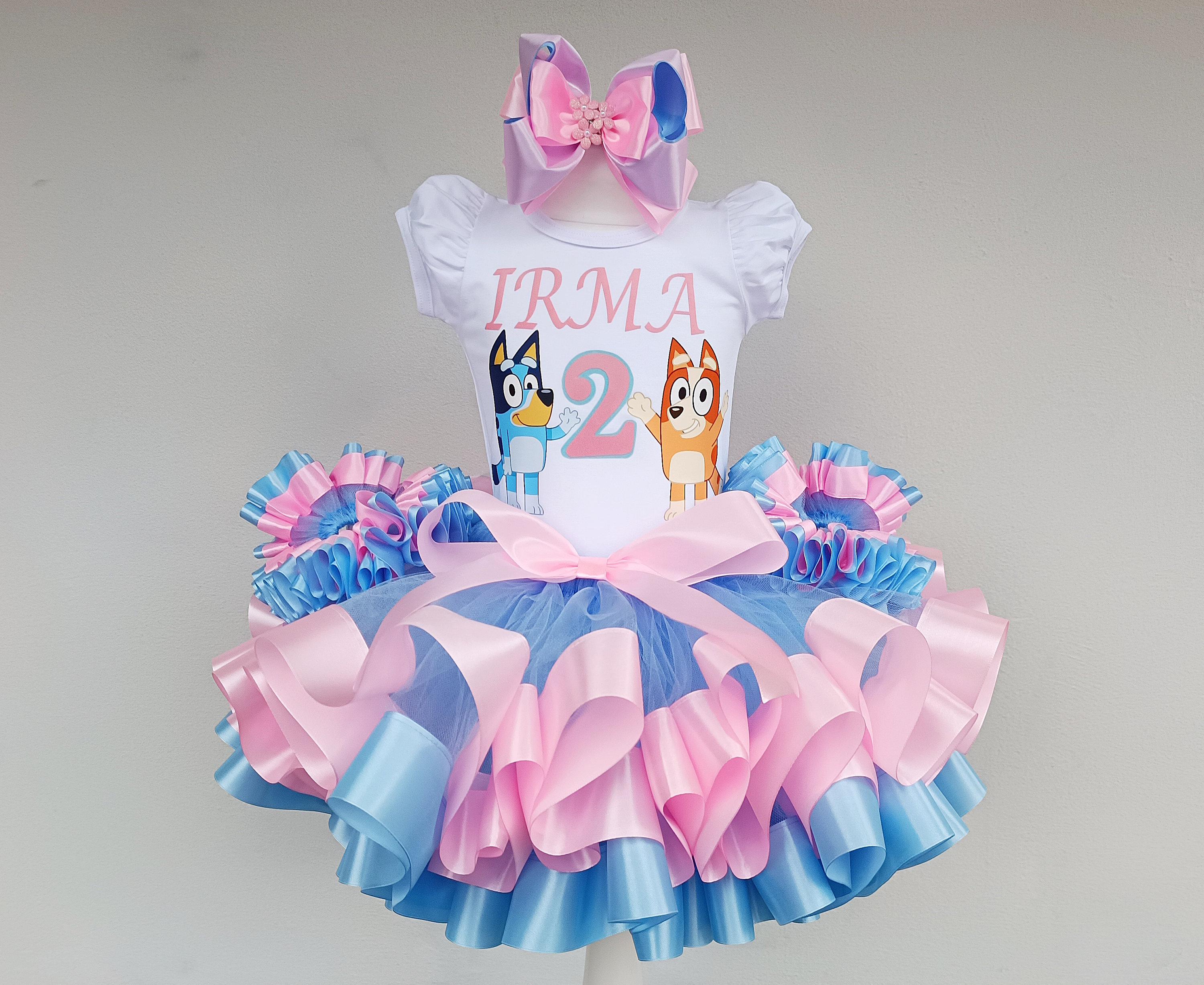 Birthday Blue Dog Tutu Set