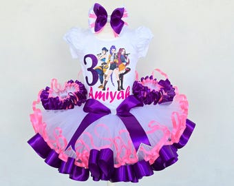 Kpop Huntrix Birthday Tutu Outfit, Saja Girls Party Dress