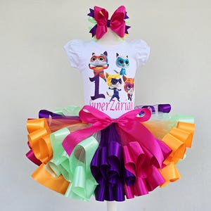 Super Kitties Birthday tutu outfit