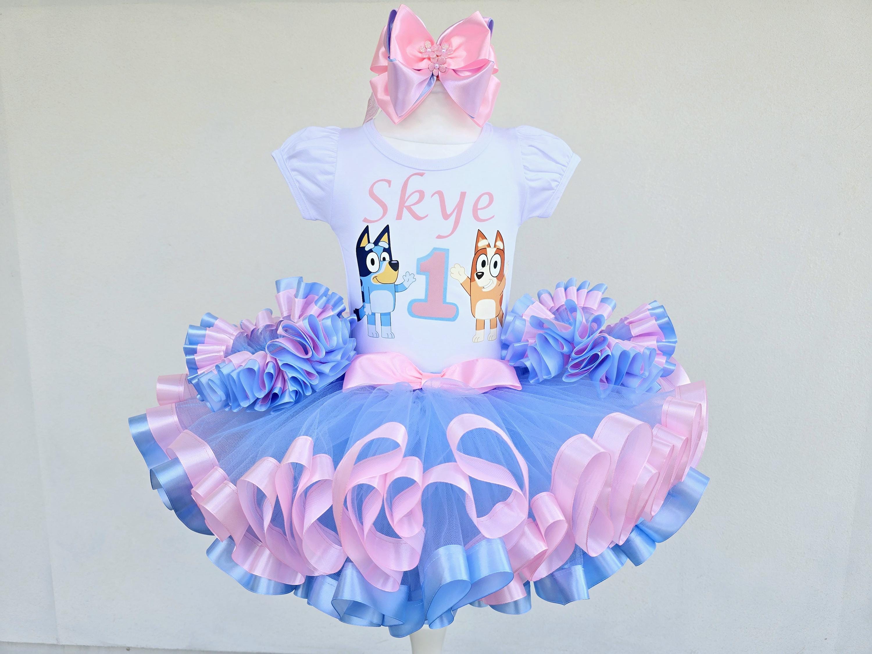 Blue Dog Tutu Set
