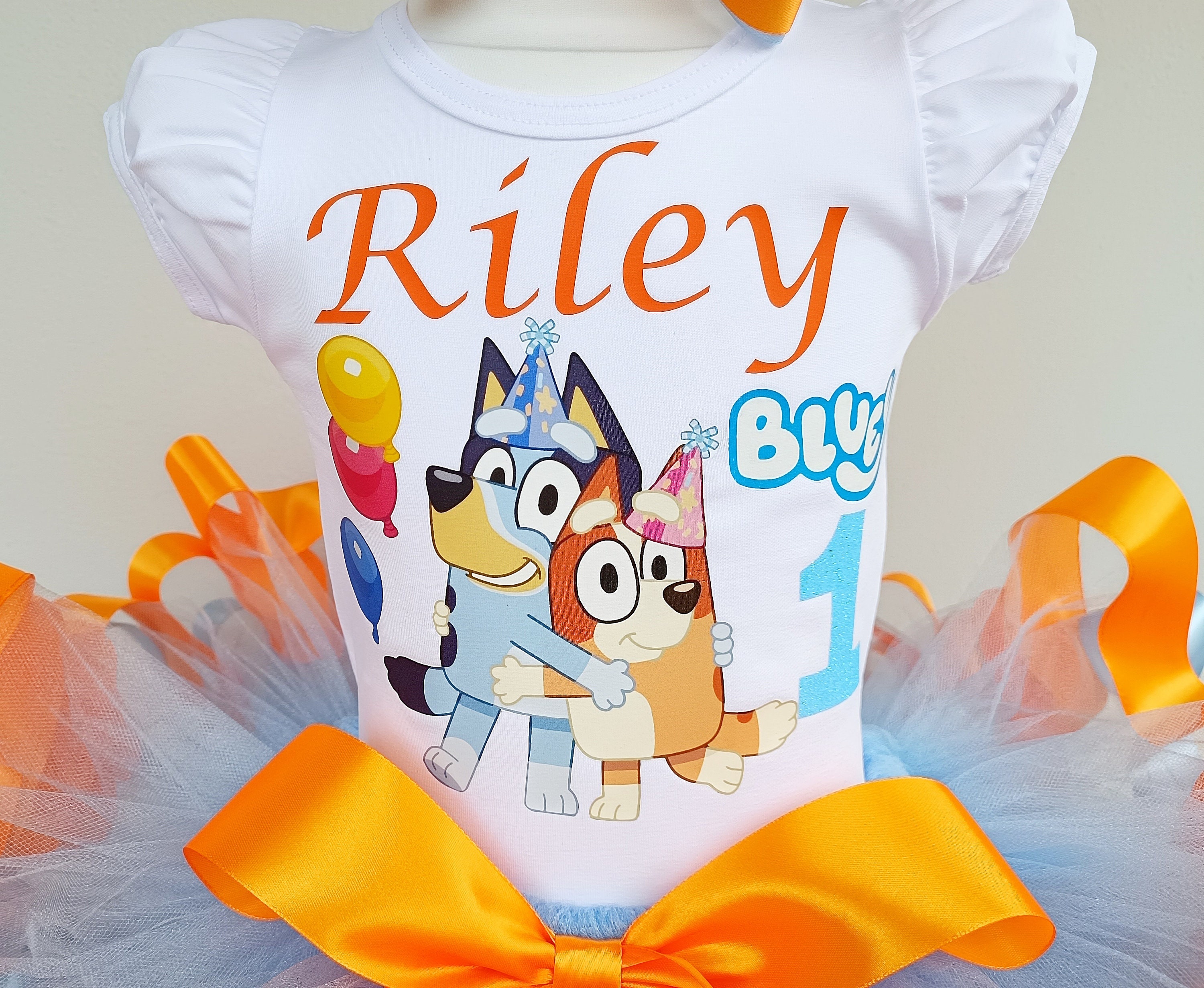 Blue Dog Tutu Set