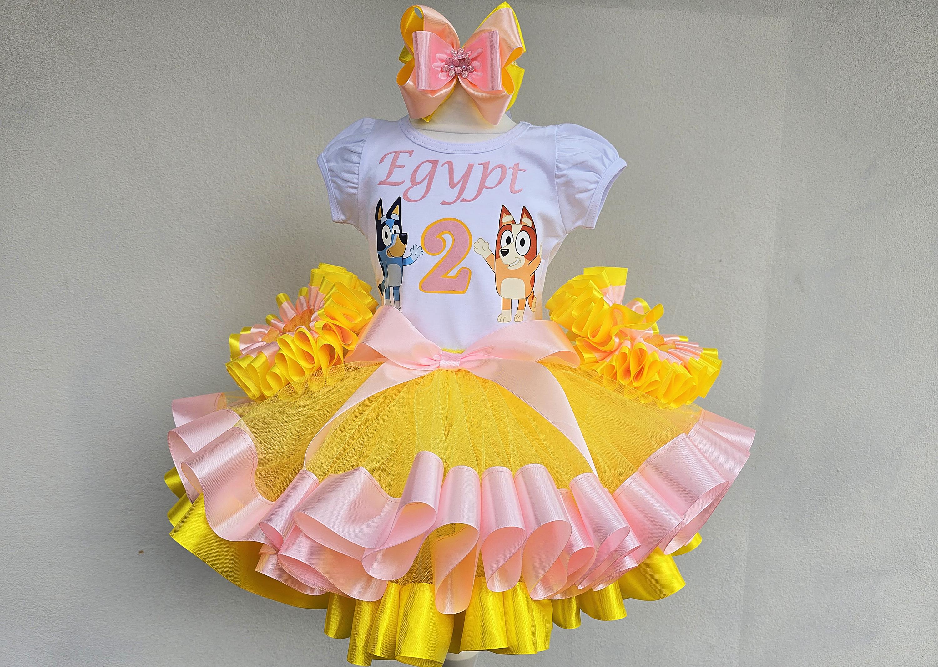 Blue Dog Tutu Set