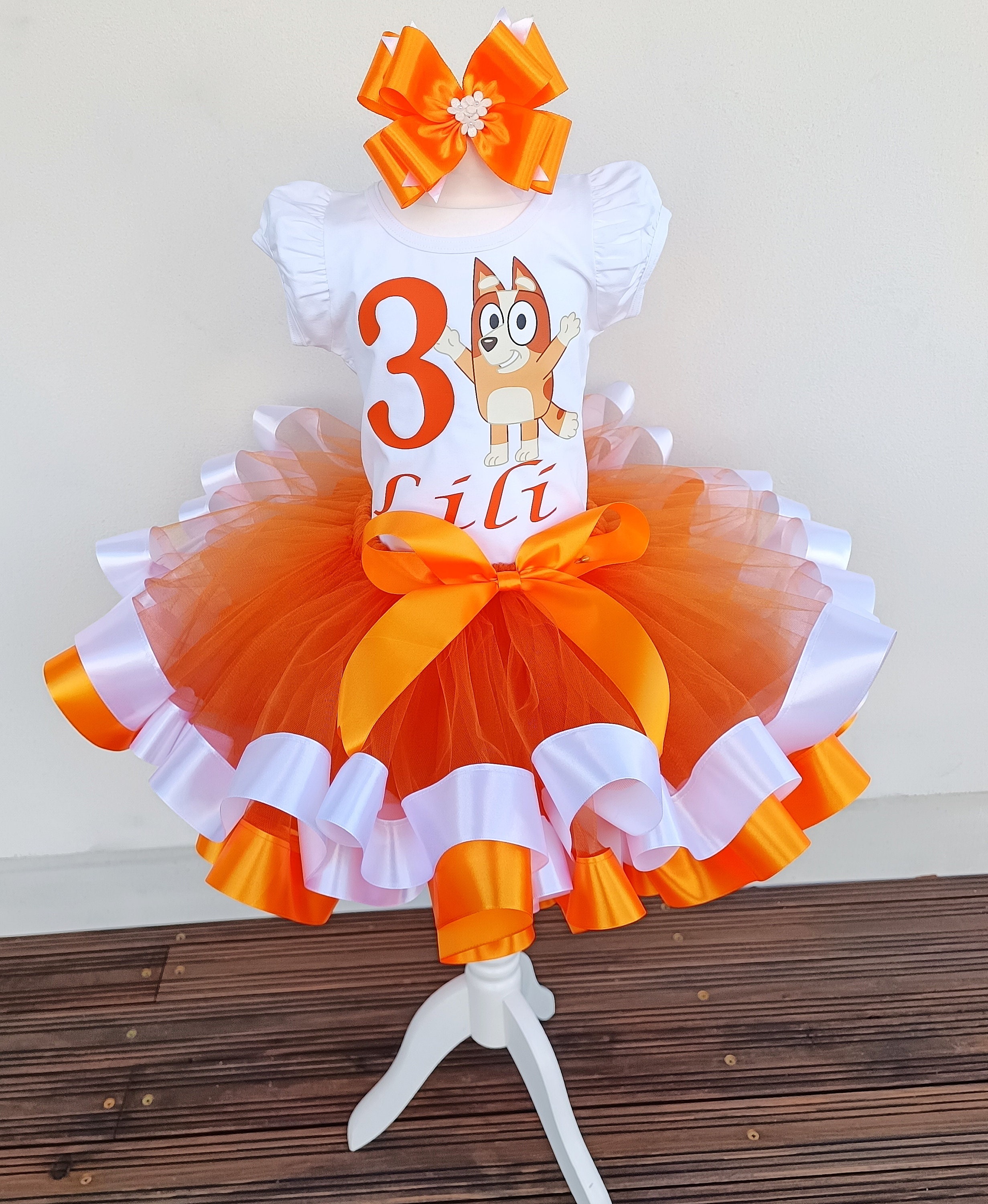 Blue Dog Tutu Set