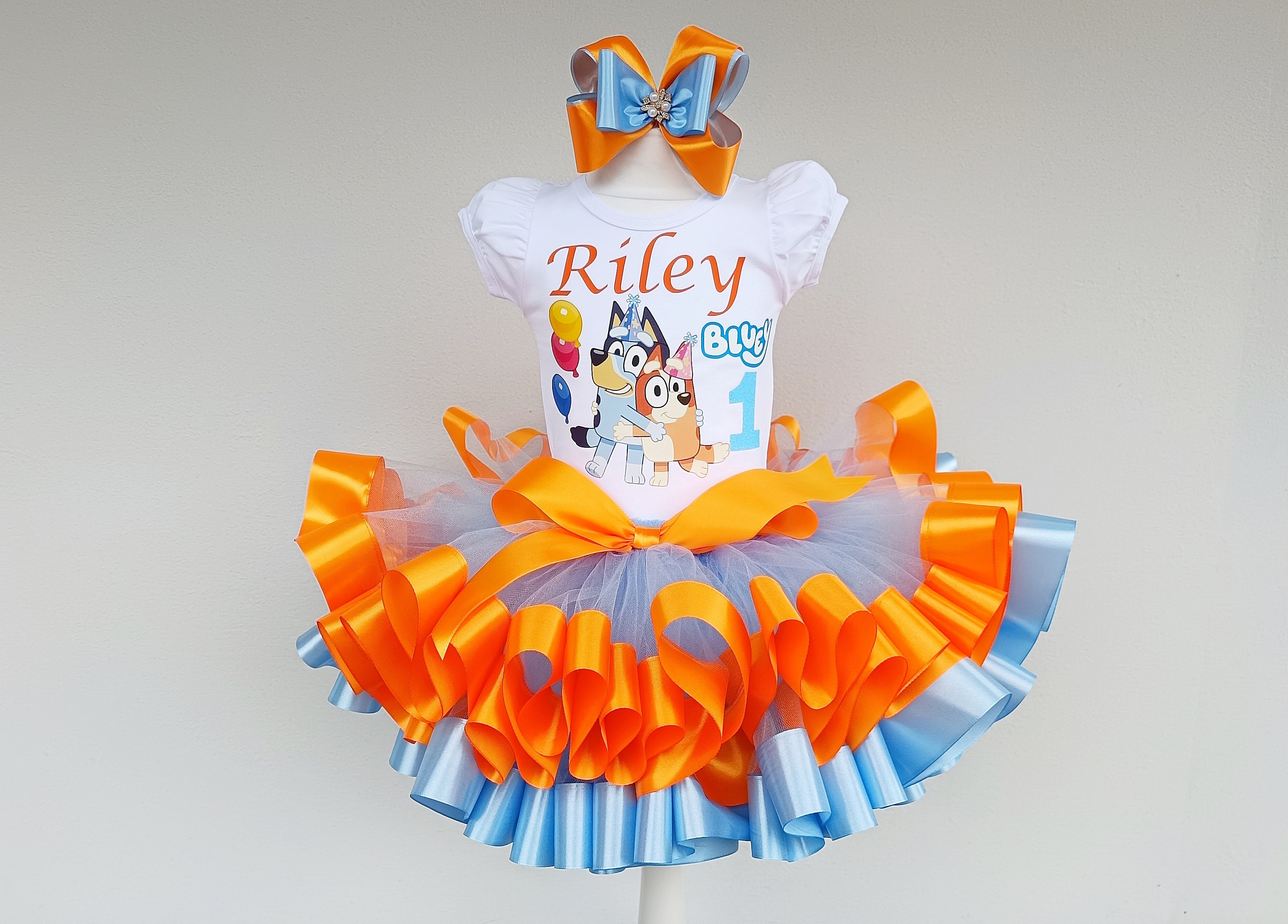 Blue Dog Tutu Set