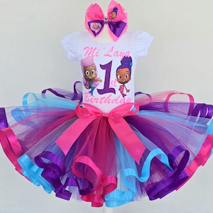 bubble guppies birthday dress Bubble Guppies Toddler Girls Fit and Flare Ultra Soft Dress Bgg001ds