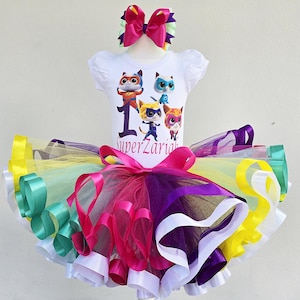 Super Kitties Birthday tutu outfit