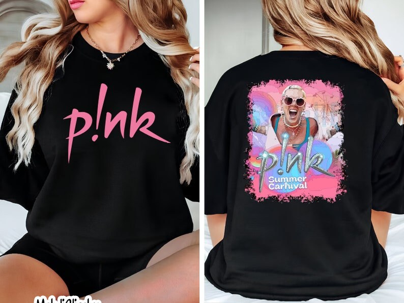 P!nk Pink Singer Summer Carnival 2024 Tour Shirt, Pink Fan Lovers Shirt