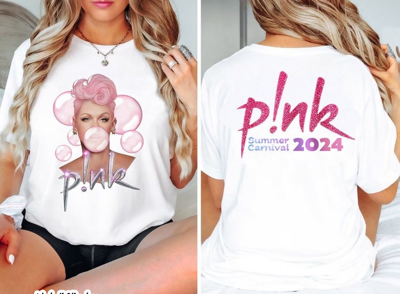 P!nk Pink Singer Summer Carnival 2024 Tour Shirt, Pink Fan Lovers Shirt