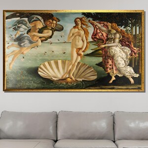 The Birth of Venus Canvas, Botticelli Classic Art, Renaissance Wall Decor, Famous Art Reproduction, Ready to Hang Wall Art