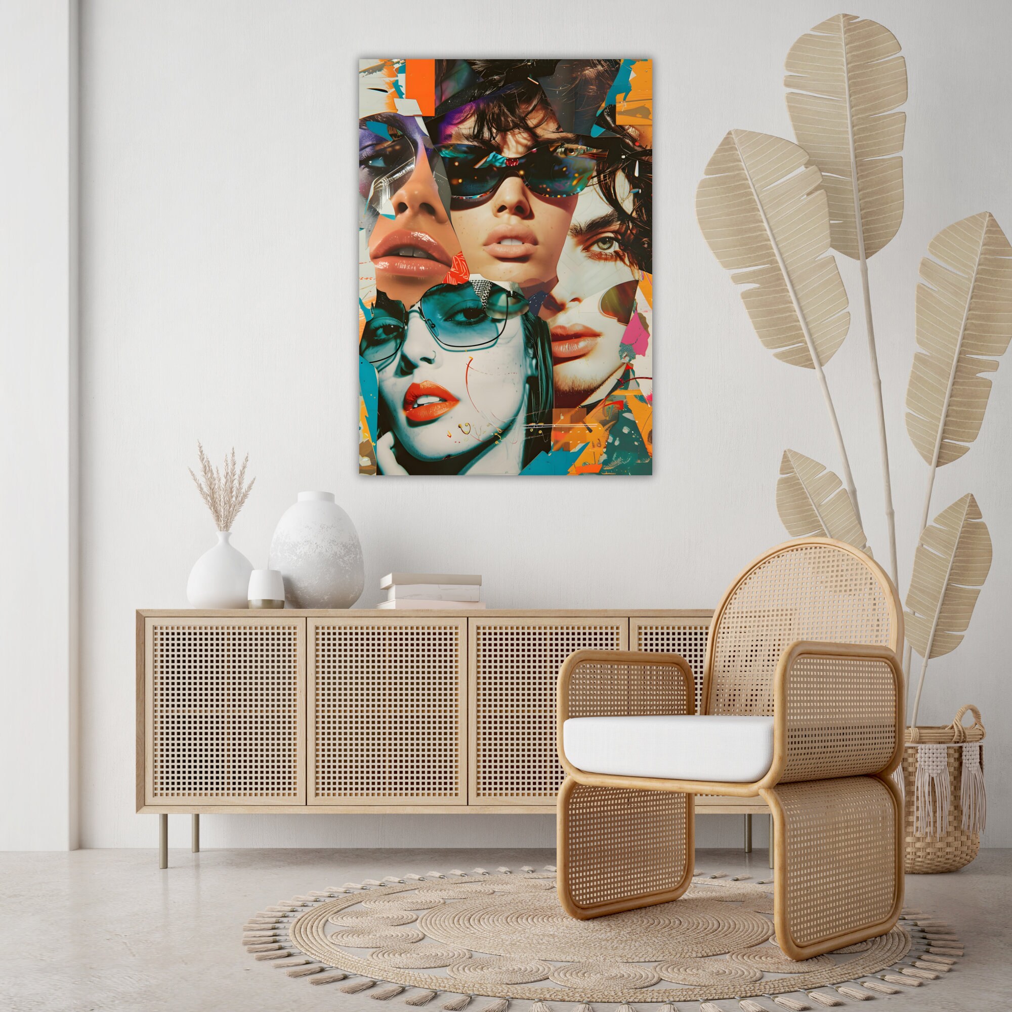 Group Pop Design Vibrant Expressions, Youth Group, Pop Art, Colorful Portrait, Modern ...