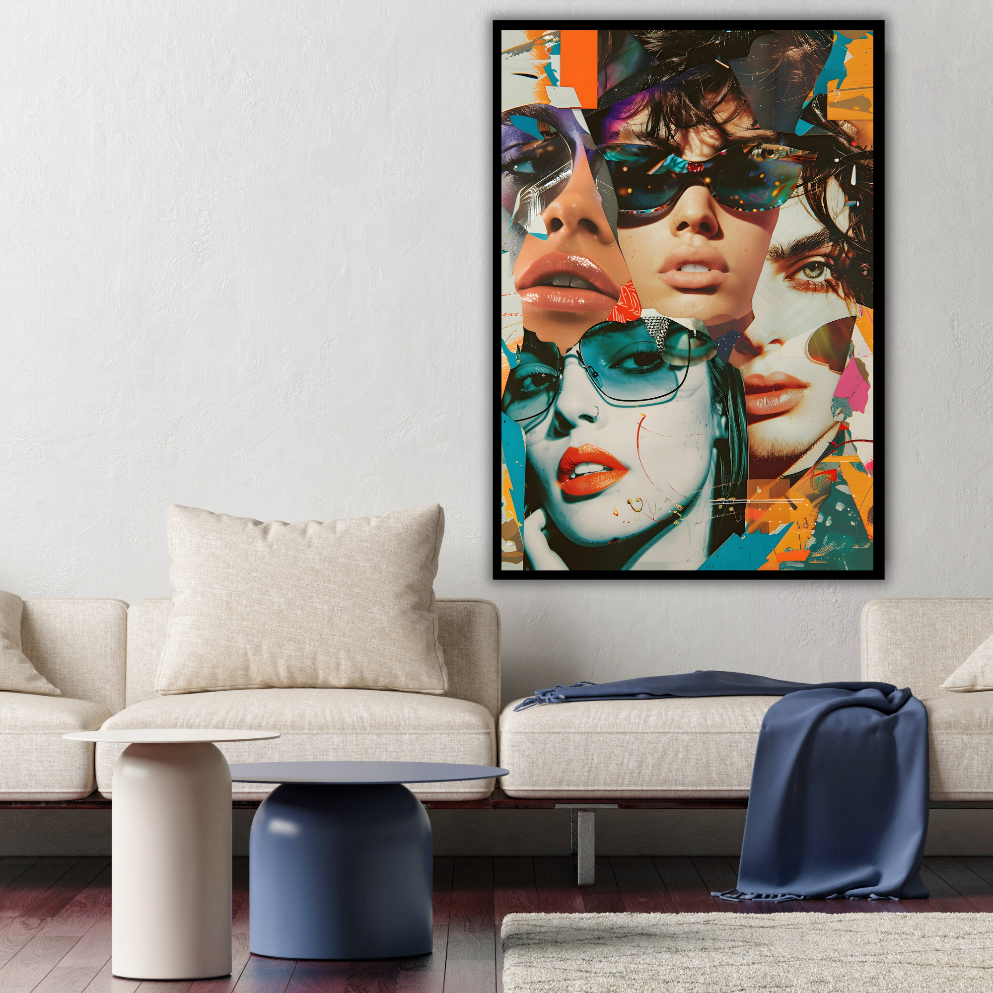 Group Pop Design Vibrant Expressions, Youth Group, Pop Art, Colorful Portrait, Modern ...