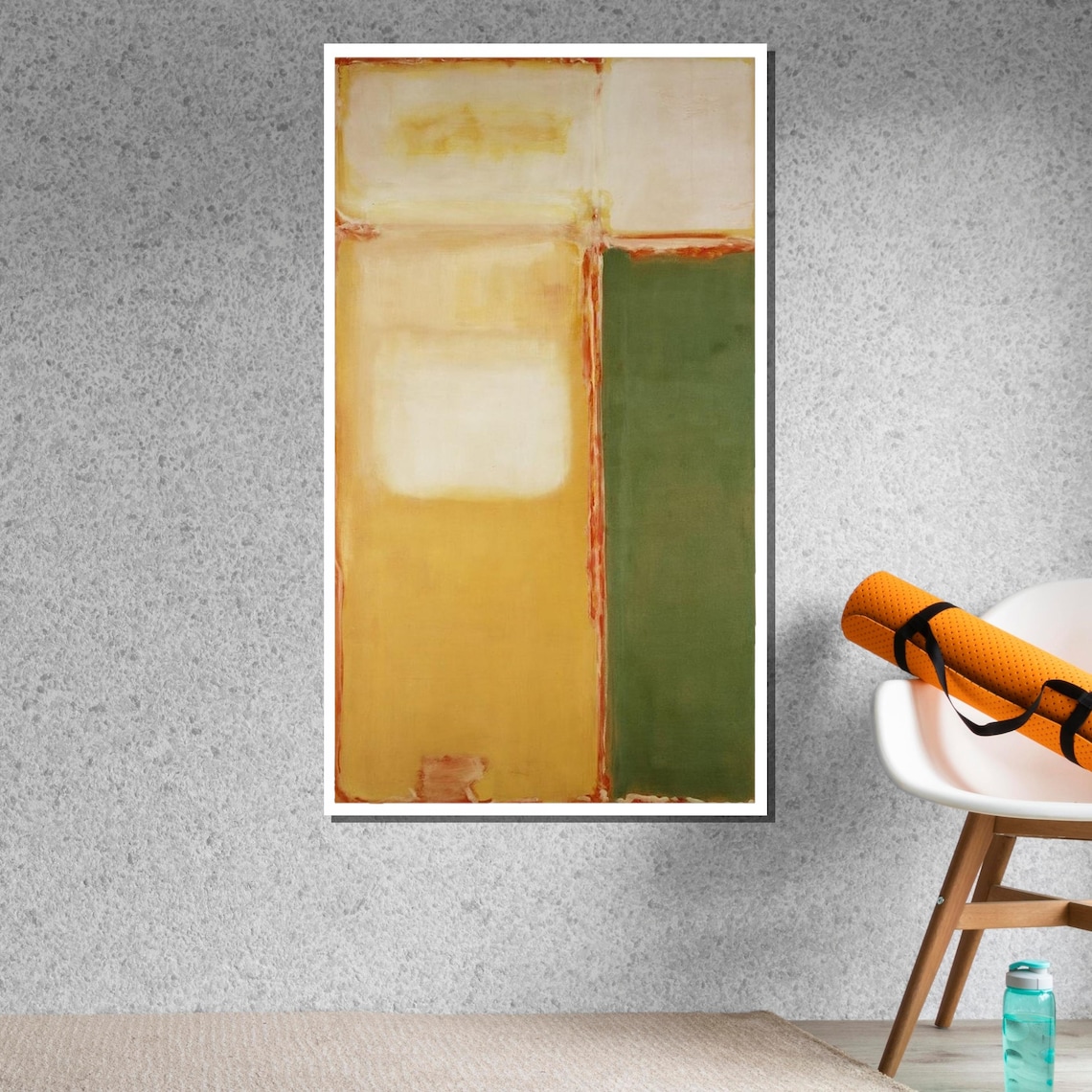 Colorblock Mark Rothko Mark Rothko Canvas, Abstract Color Block Canvas, Modern Wall Art ...