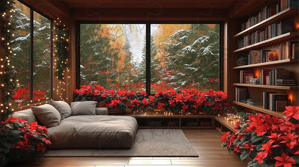 4K Zoom Christmas Virtual Background, Scenic Backdrop for Zoom ...