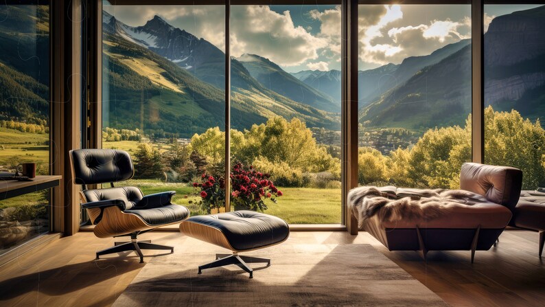 Virtual Home Office Background for Presentations and Work From Home ...