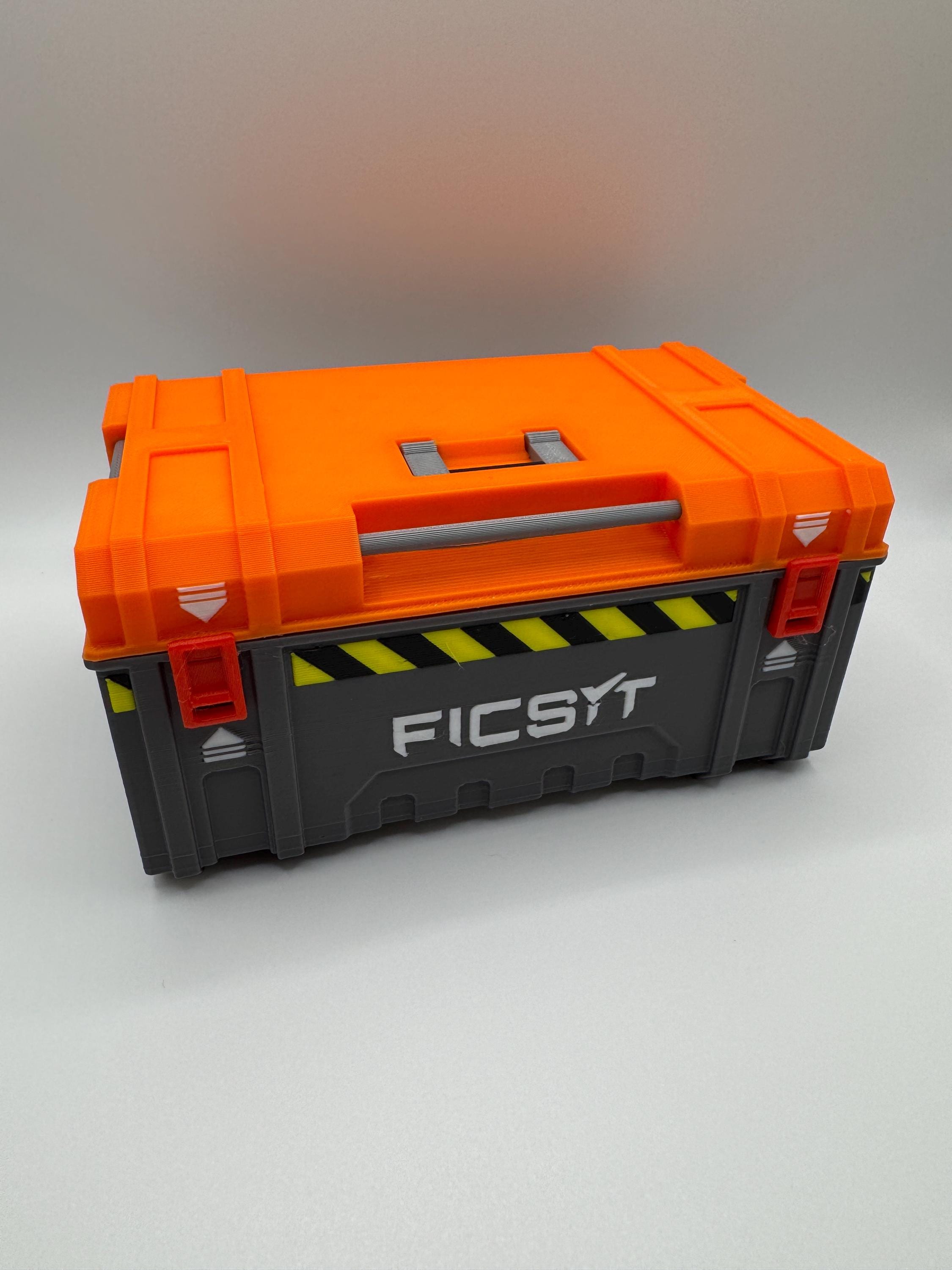 Satisfactory-Inspired Personal Storage Box – 3D Printed Desk Organizer