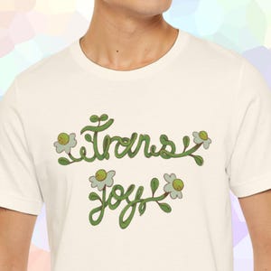 Artistic Trans Pride T-Shirt, Birthday Gift for Trans Man, Pride Tee for Trans Woman, Coming Out Trans Gift, LGBTQ Pride T-Shirt, Cotton Tee