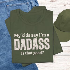 Funny Dadass T-shirt, Father&#39;s Day Gift, Humorous Birthday Gift for Stepdad, Gag Gift for Dad From Kids, Shirt for Badass Dad