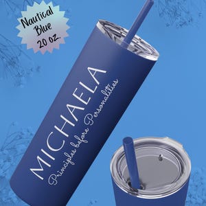 Personalized Principles Before Personalities Stainless Tumbler with Name, 12-Step Recovery Gift, Sobriety Birthday, Sponsor or Sponsee Gift