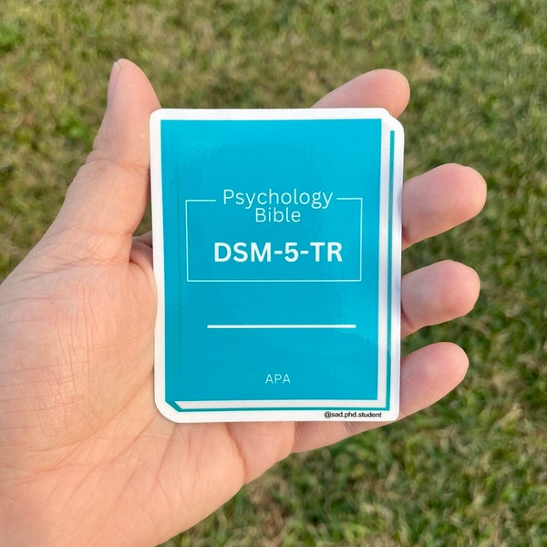Psychology Bible DSM 5 TR Sticker