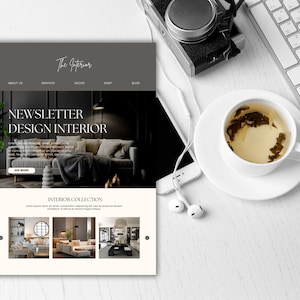Editable Classy Newsletter Template, DIY Newsletter Layout, Creative ...