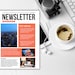Editable Newsletter Template, Printable Newsletter Design, Newsletter ...