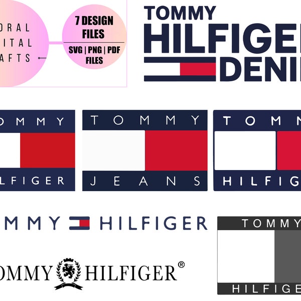 Tommy Hilfiger Logo, Svg Png Sticker Print Pdf, T-shirt, Shirt, Hoodie, Cupa, Stickers, Digitale Prints, Cricut voor svg-bestanden, Digitaal bestand