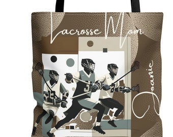 Personalized! lacrosse mom tote, bag, lacrosse lover, field games, lacrosse games competition, neutral chic trendy tote for mom