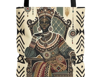 Personalized tote African American Princess, Nubian queen, theme, boots, desert gifts, melanated gifts Afrocentric black queen black pride