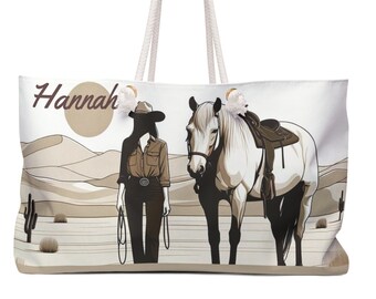 Personalized! western design tote, horses tote, neutral colors, aesthetic tote, cowgirl gift, full sun, cattle, desert gift