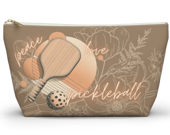 Customized! Modern Pickleball gift, Personalized Make Up Bag, Custom Pickleball Toiletry Bag, Pickleball Gift Ideas, Pickleball for her