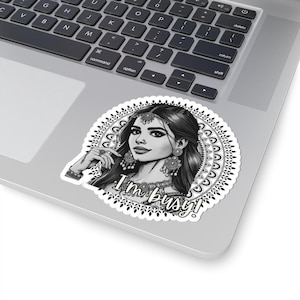 Custom stickers - any design your image South Asian Indian Desi Henna print Desi novelty gifts gift decor sticker for laptop phone for her