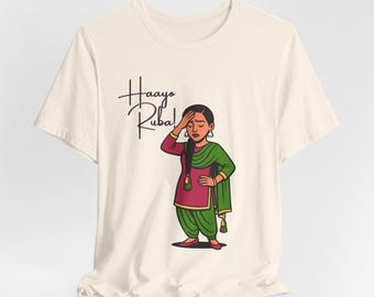 Custom text, Unisex Jersey Short Sleeve Tee funny Punjabi clothes, Desi South Asian Indian t-shirts, t-shirt, tees for her, Desi novelty