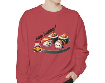 Customizable Sushi Lover Sweatshirt, Unisex Foodie Gift