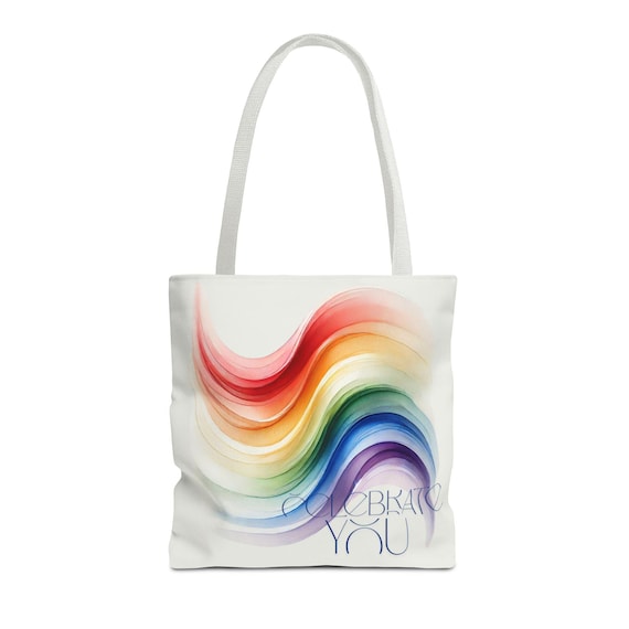 Custom Text Chic LGBTQ Pride Tote Bag, Gay Lesbian Tote Bag, Shoulder Tote  Bag, Canvas Bag, Aesthetic Bag, Casual Canvas Tote, Equal Rights