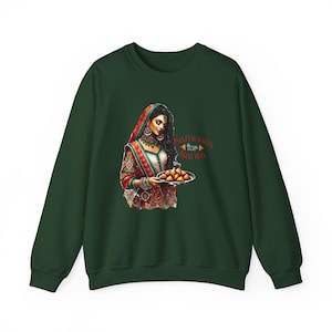 Customize fun Desi Indian South Asian Christmas sweatshirt Unisex sizing Indian Christmas Santa Samosas Ugly Christmas sweater gift gifts