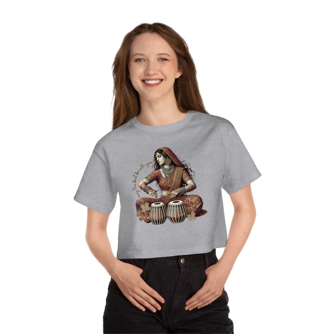 Customize Champion Women's Heritage Cropped T-shirt Desi South
